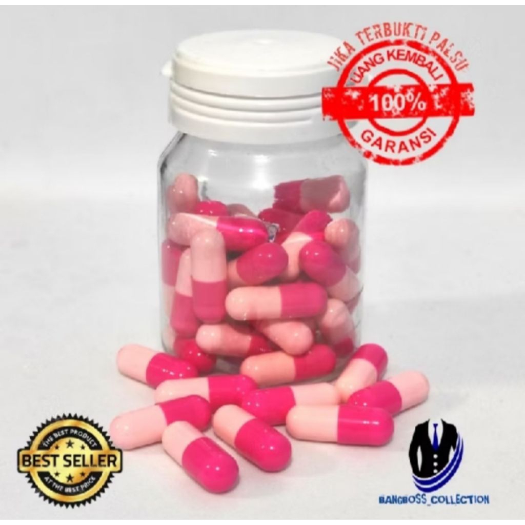 pinky herbal pelangsing original kemasan botol segel