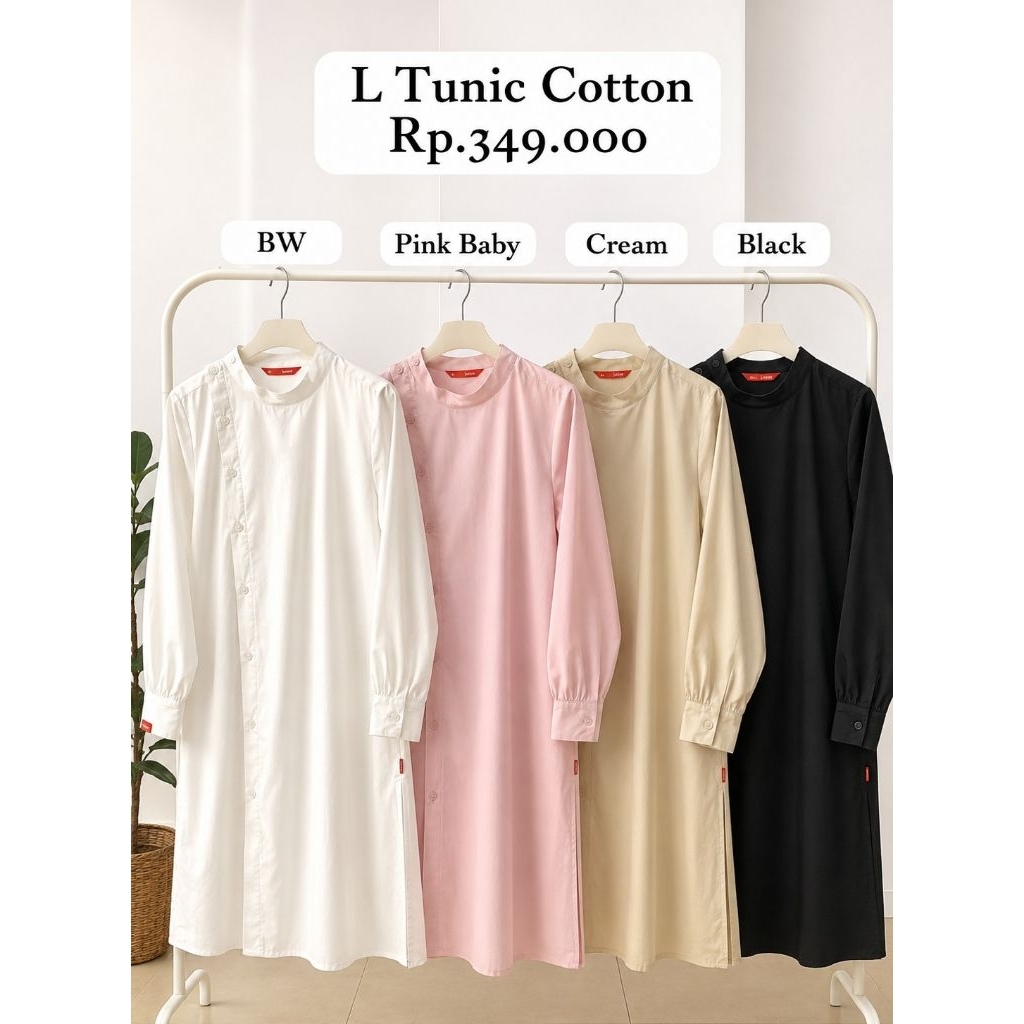 L tunic cotton dauky tunik dauky
