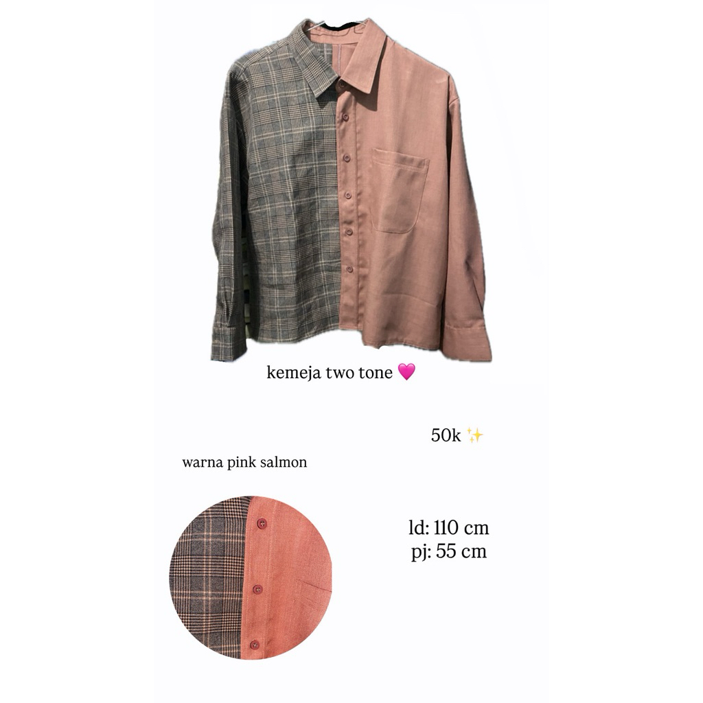 Kemeja two tone