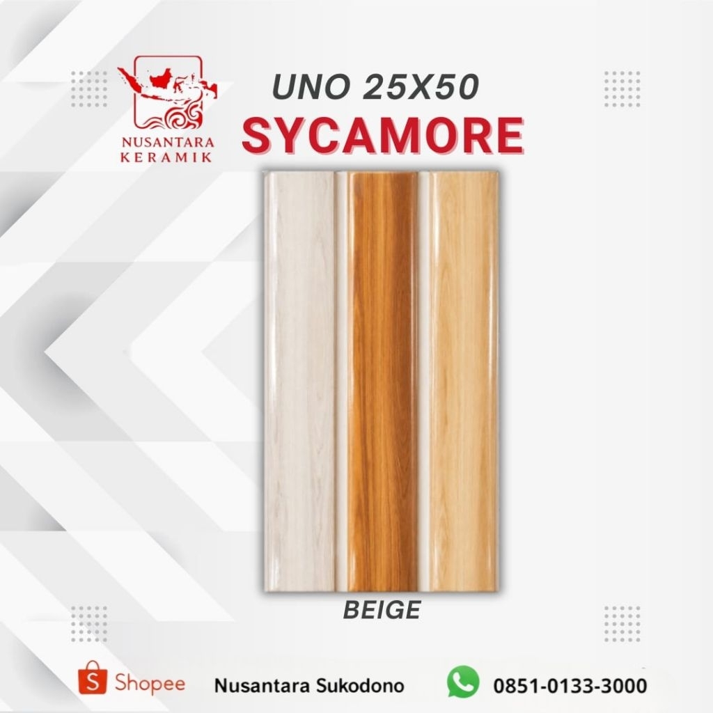 Keramik Dinding UNO Sycamore 25x50