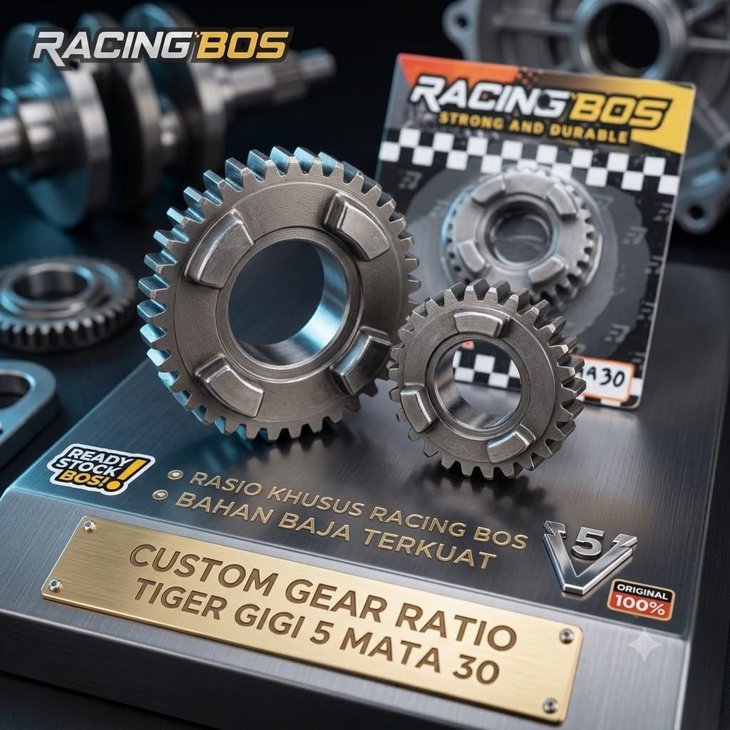 GIGI RASIO TIGER 5 MATA 30T RASIO TIGER RACING HEREX RACING BOS