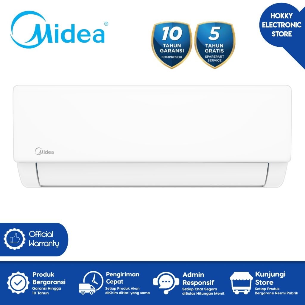 MIDEA MSFQ 09CRN8 AC 1 Pk Midea Standard Low Watt R32 AC Midea 1 Pk MSFQ 09CRN Garansi Resmi Midea I