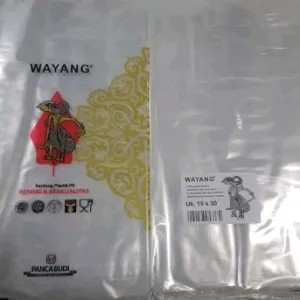 PLASTIK WAYANG BENING (15x30) ukuran 1kg 1kg