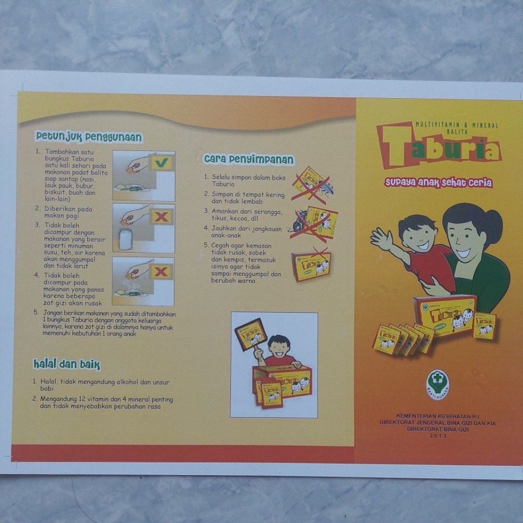 Leaflet Taburia Kemenkes RI 2013
