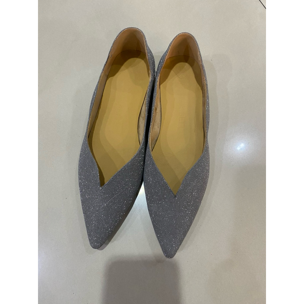 1001 x eddy betty flat shoes grey size 38