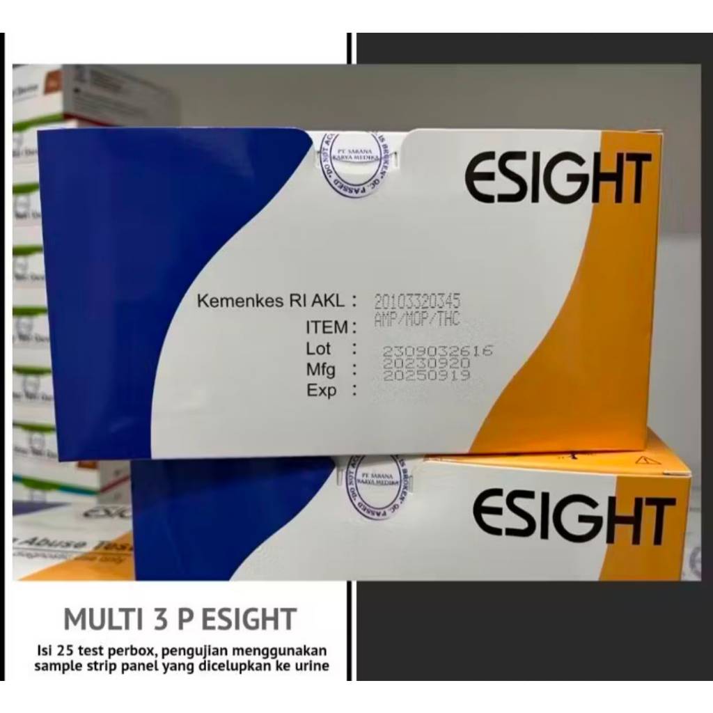 ALAT CEK NARKOBA 3 P ESIGHT Drug Abuse Test Narkoba Per Pcs