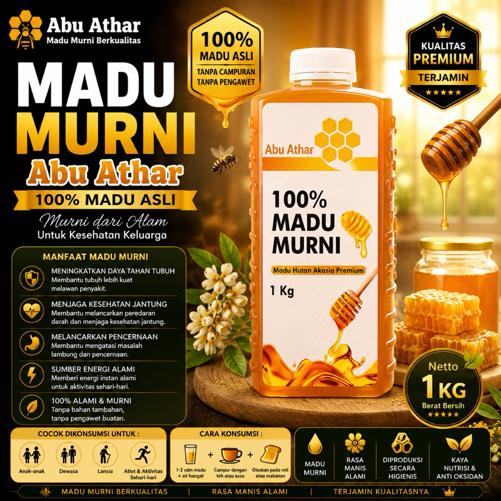 MADU AS SALAMAH MADU HUTAN MURNI AS SALAMAH 1KG ASLI ORIGINAL