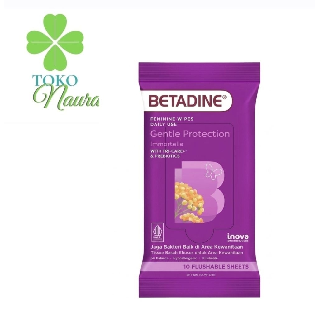 BETADINE Feminine Wipes Tissue