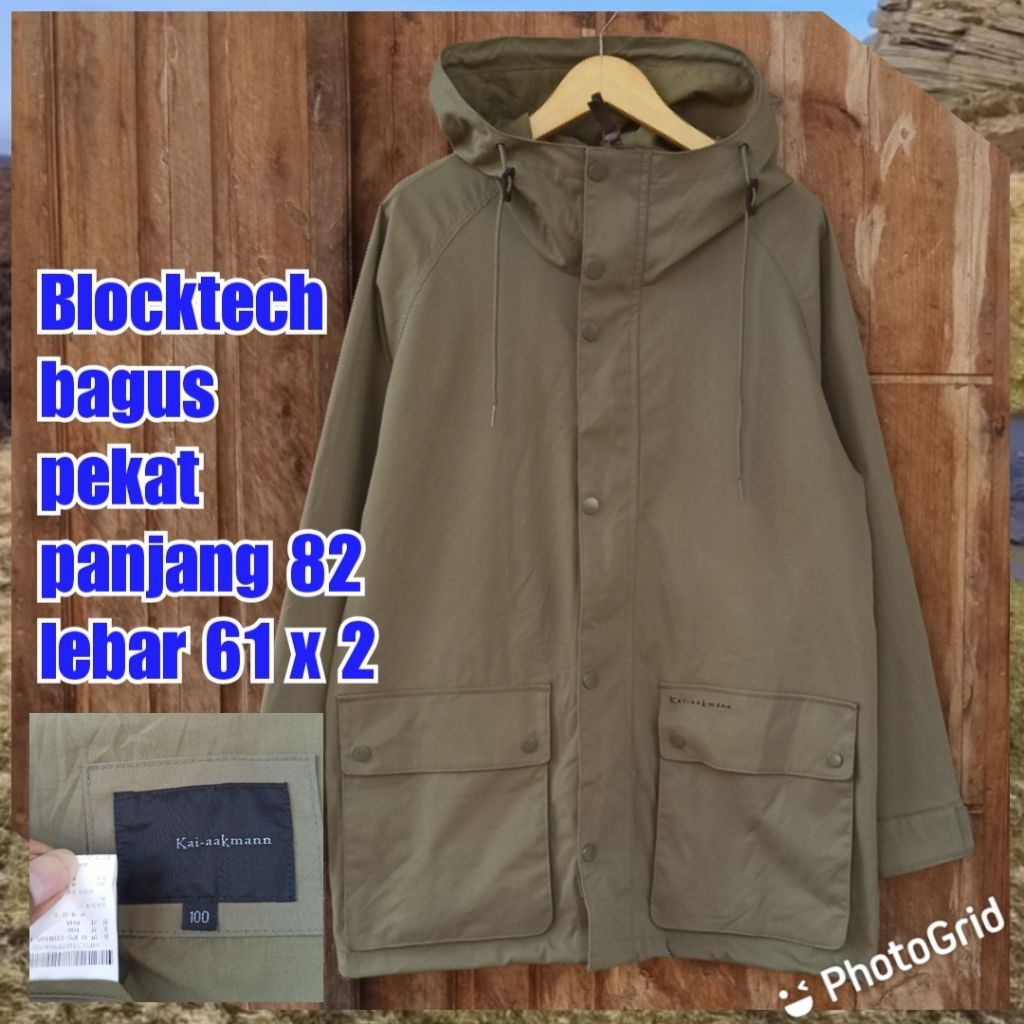 jaket gunung olahraga parka Blocktech besar jumbo kai aakmann