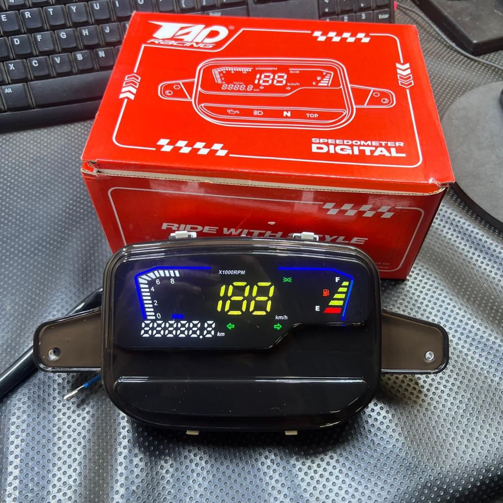 speedometer spidometer fizr digital green style