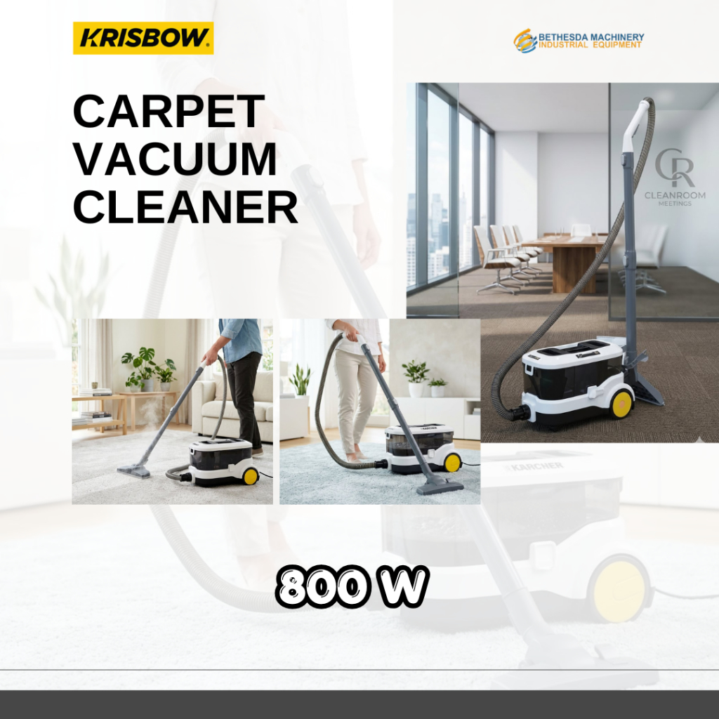 Carpet Vacuum Cleaner Wet & Dry Portable 3Ltr 16 kPa 800W 220V - Krisbow Vacuum Cleaner