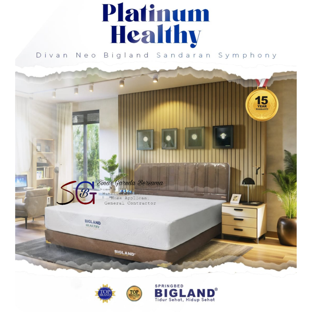 [KASURNYA SAJA] BIGLAND PLATINUM HEALTHY KASUR TIDUR SPRING BED
