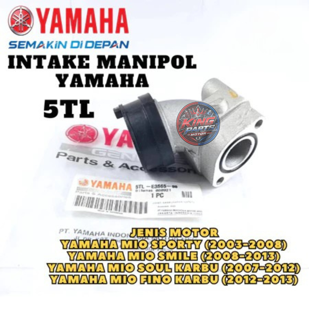 5TL-E3585-00 ORIGINAL INTAKE MANIPOL 5TL YAMAHA MIO SMILE MIO SOUL KARBU MIO KARBU FINO KARBU