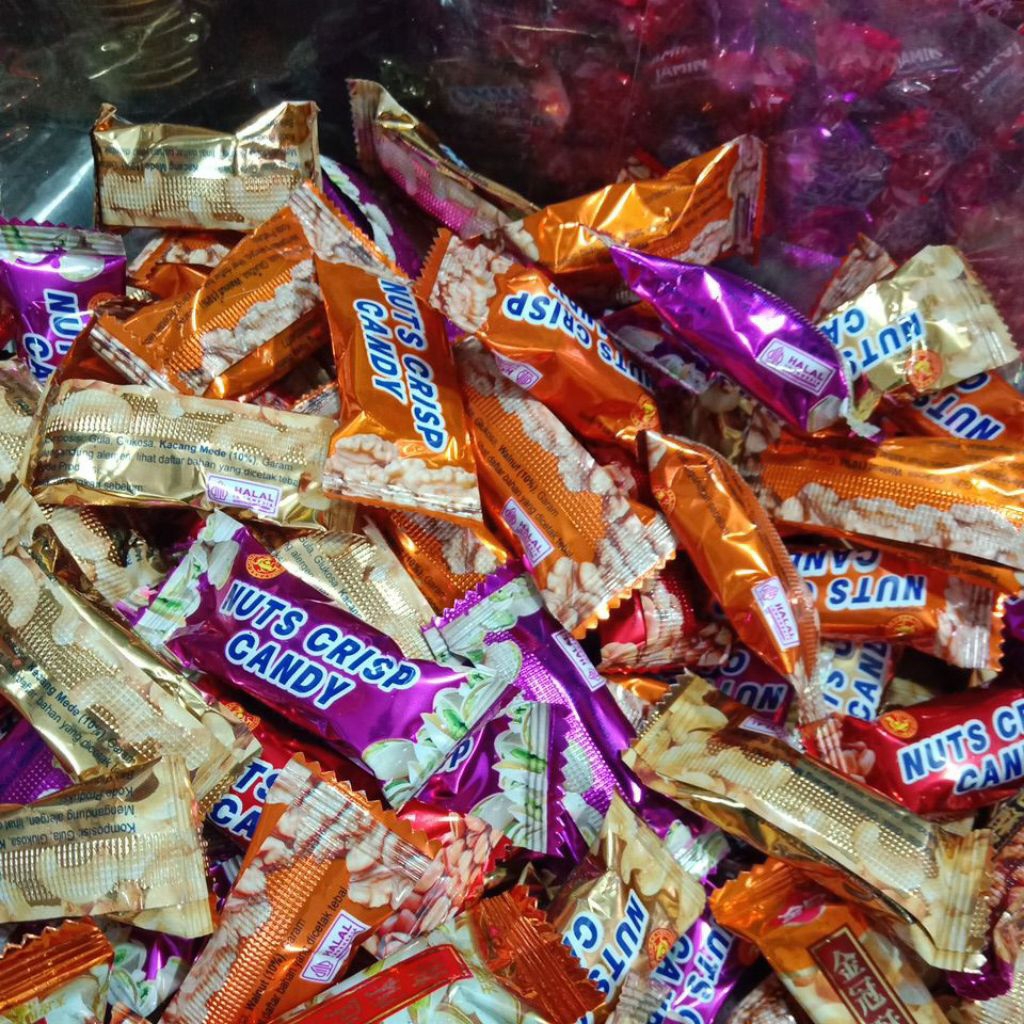 Permen ting ting kacang aneka rasa campur 500 gram