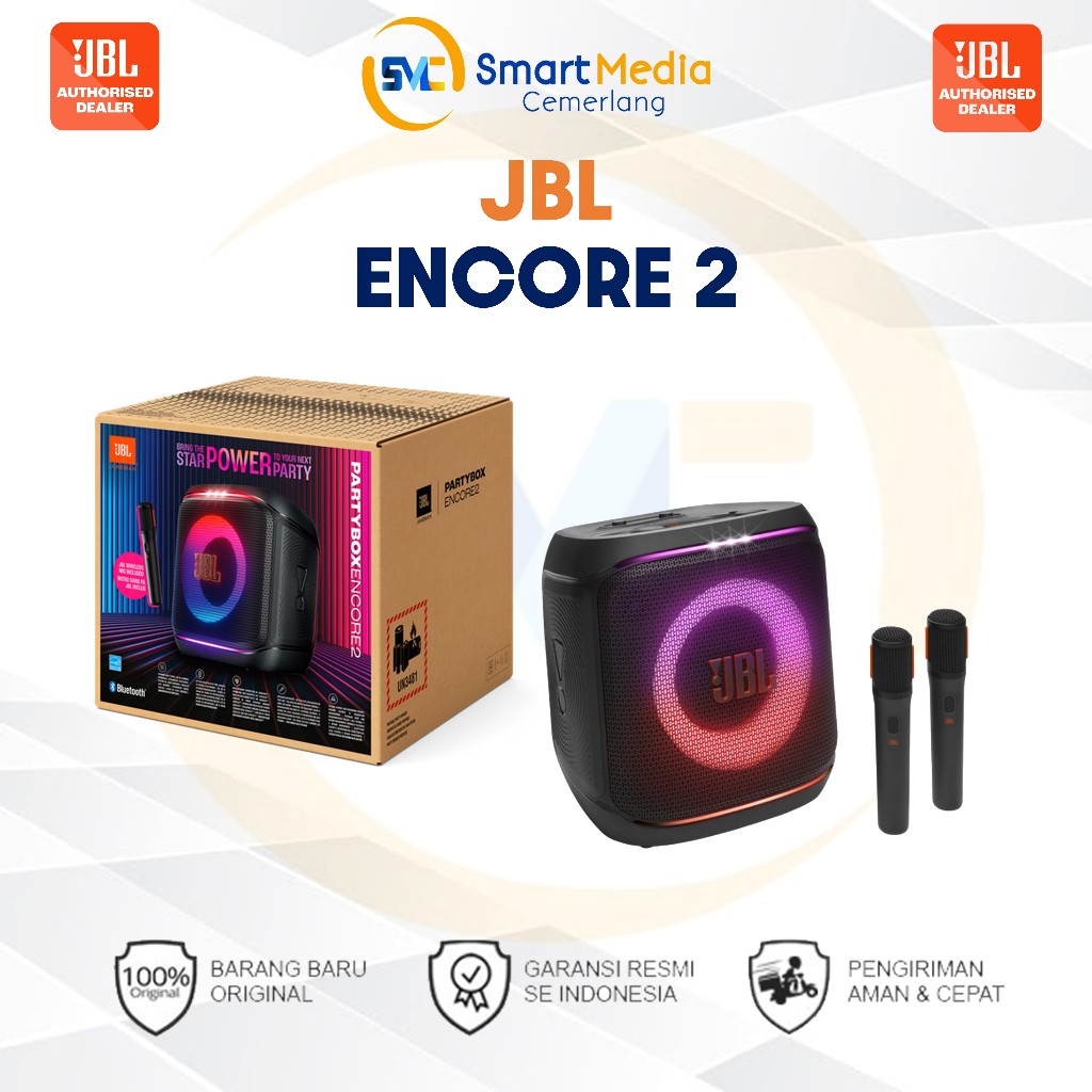 JBL Partybox Encore 2 Portable Bluetooth Speaker with 2 mic