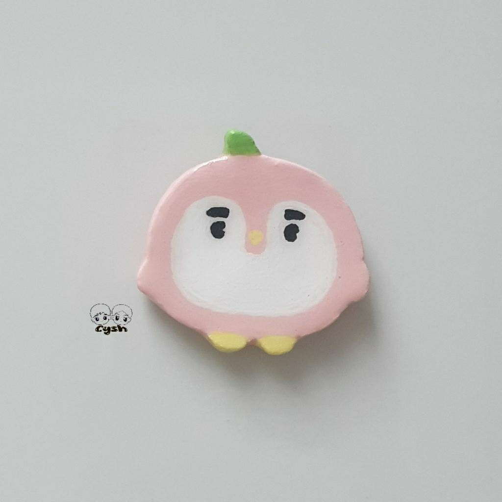 EXO Magnet and Worry Stone Keyring Handmade Clay Zzar Nini bear Kkuru Jam Teolaegi Bloom Zzirang-e
