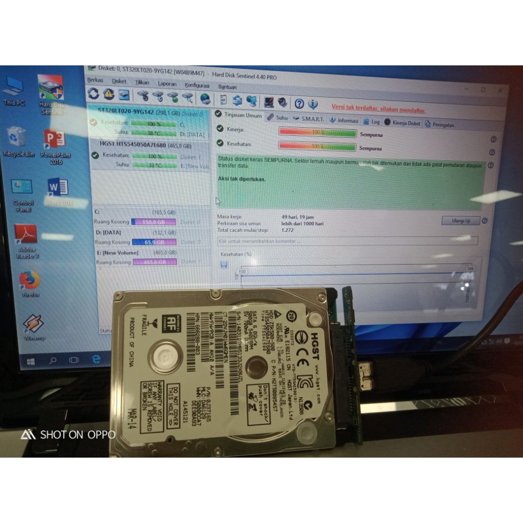 JUAL HDD Laptop 500GB Second Normal LANCAR JAYA Siap Pakai LANCAR JAYA