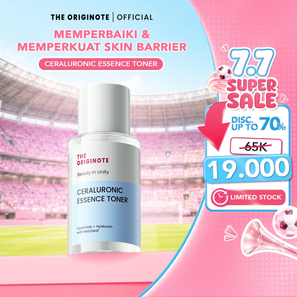 The Originote Ceraluronic Essence Toner -  Melembabkan Wajah Menjaga Skin Barrier Sejukkan Kulit Ton