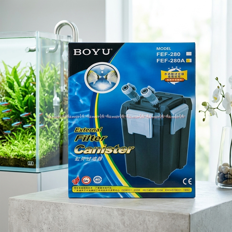 Boyu External Filter Canister FEF-280A Penyaring Luar Untuk Akuarium Model Eksternal Aquarium Kanist