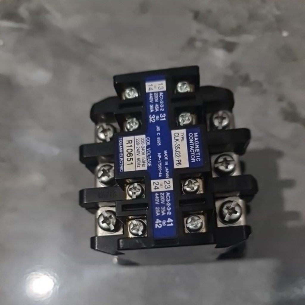 Contaktor ac casset CLK-35J22 - P6 magnetic contaktor togami original