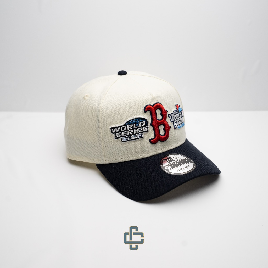 TOPI NEW ERA ORIGINAL 940 A FRAME BOSTON REDSOX WORLD SERIES LOGO TWO TONE