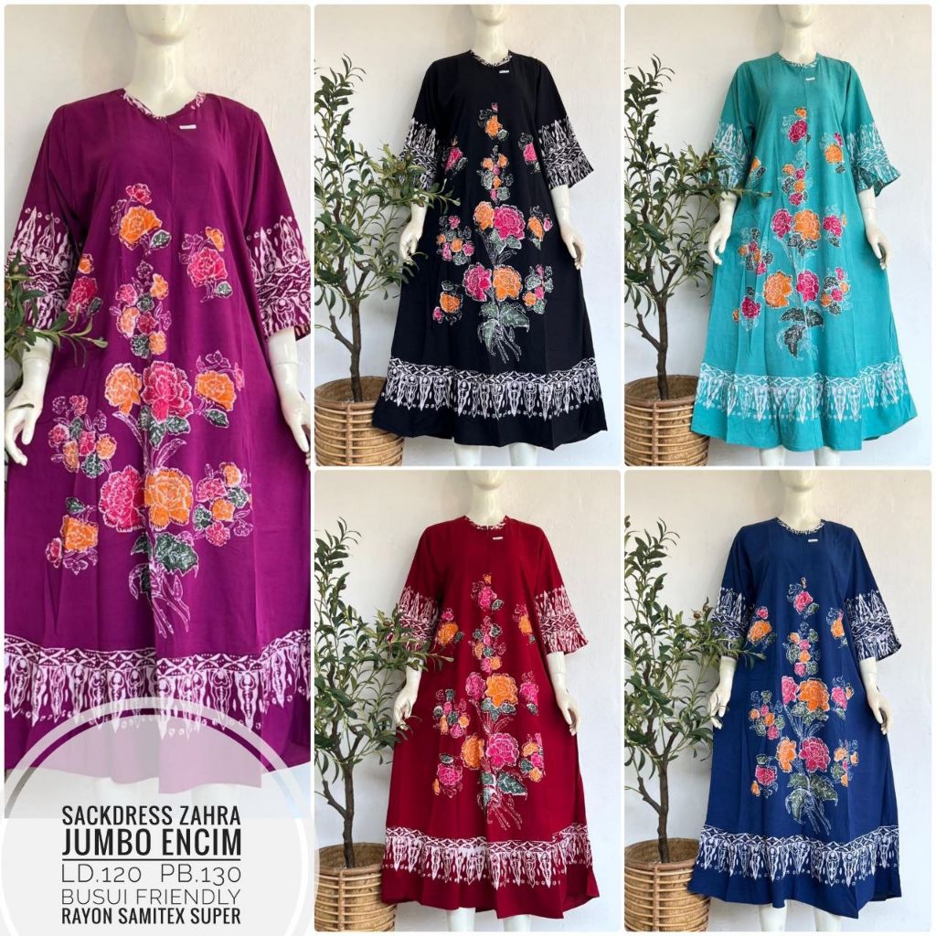 Midi dress jumbo LD. 120 130 cm shanum Sekdres fenty Long kinan sackdress encim shanum zahra kayla a