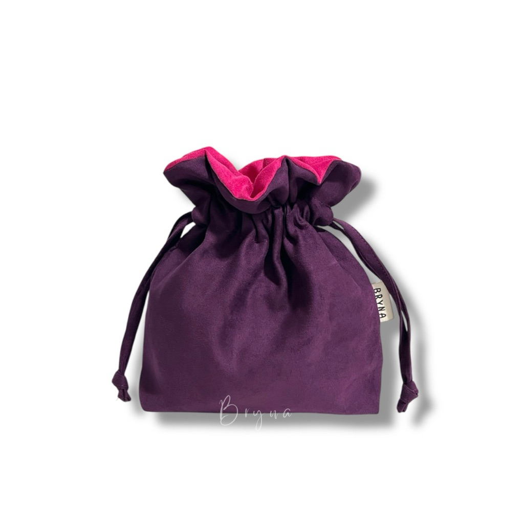 Suede Pouch - Pouch MakeUp - Pouch Serut