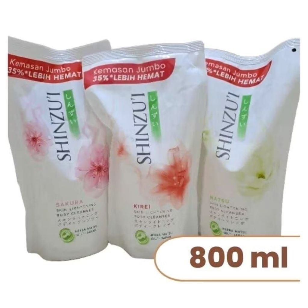 Shinzui Refill Body wash 725ml-Shinzui sabun Mandi cair 725ml