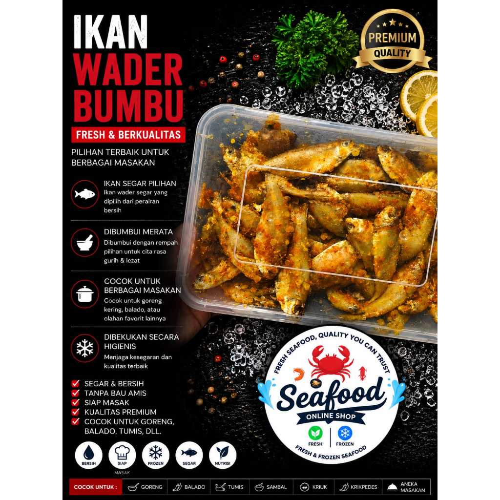 Wader Bumbu 500gr – Siap Goreng, Praktis & Lezat