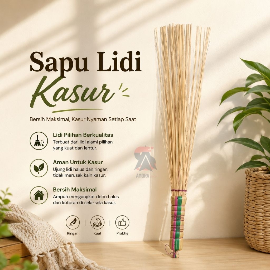 SAPU KASUR PREMIUM/ Sapu Lidi kasur / sapu lidi Kuning Premium / sapu Penebah Kasur PREMIUM