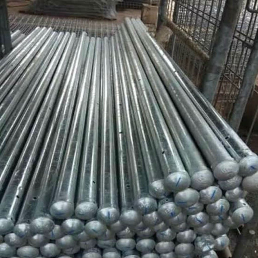 Tiang Bulat Pagar BRC Galvanis T 90/120/150/175/190cm
