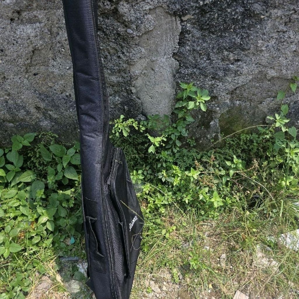 tas gitar elektrik dan gitar bass busa 5 mm merek dluxe original