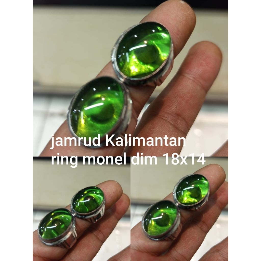 CINCIN BATU JAMRUD KALIMANTAN SUPER KINCLONG RING MONEL