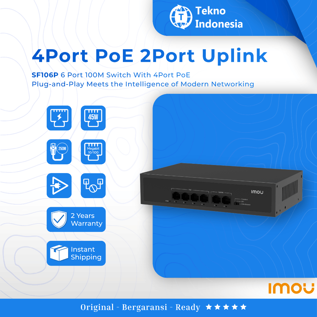 IMOU SF106P 6-Port 10/100Mbps PoE Switch