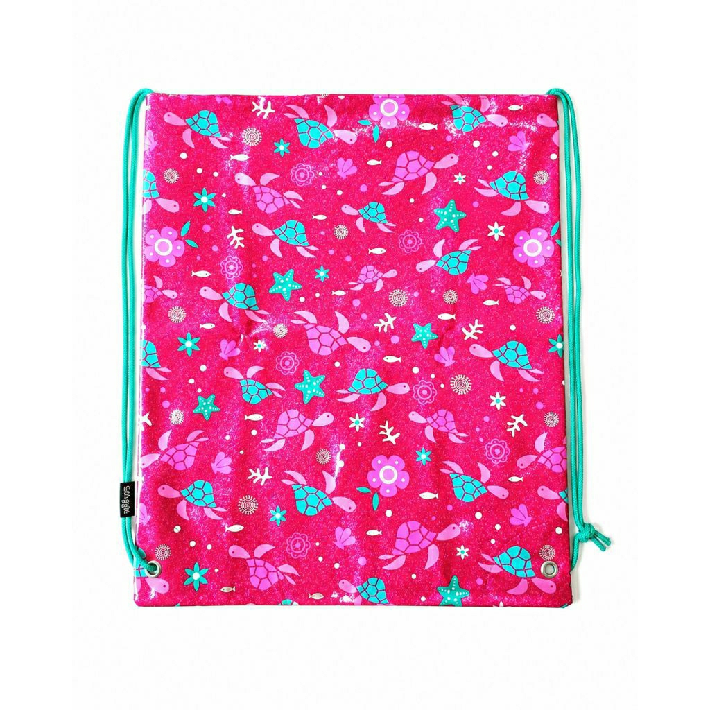 Tas Anak Smiggle Preloved Tas Serut Drawsting Bag Sport Bag Smiggle Pink Fushia