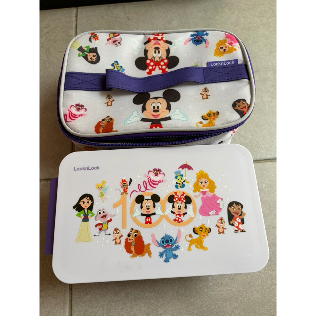 PRELOVED LOCK N LOCK LUNCH BOX STAINLESS DISNEY