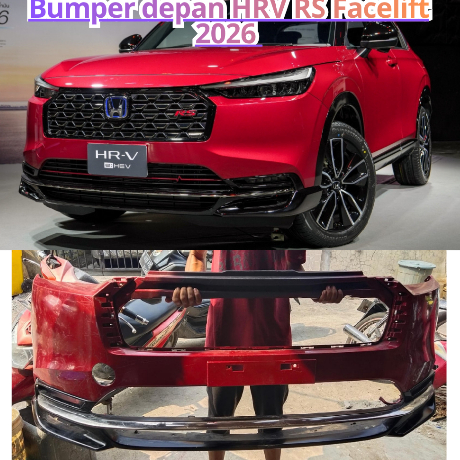 Upgrade HRV RS facelift 2026 bumper depan HRV RS facelift 2026