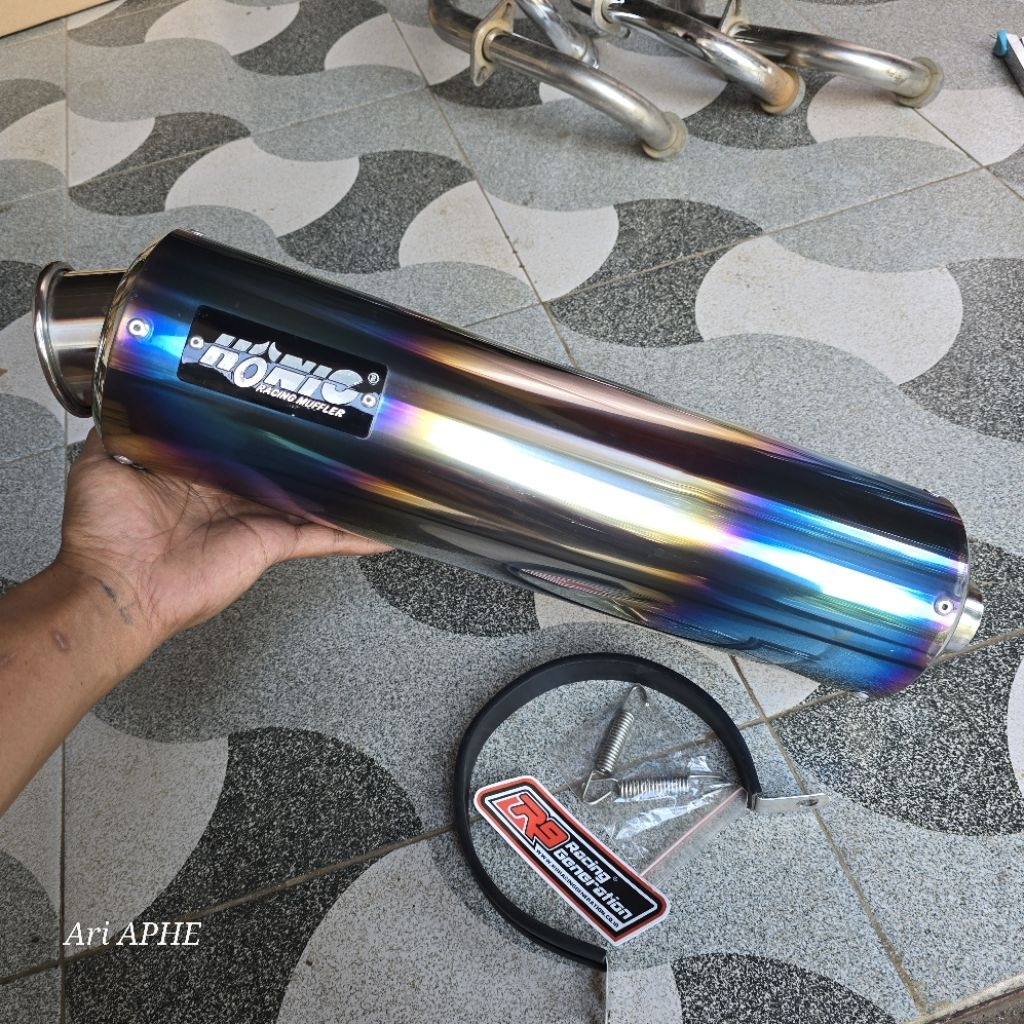 slincer silincer knalpot KONIC by R9 original big volume inlet 38mm