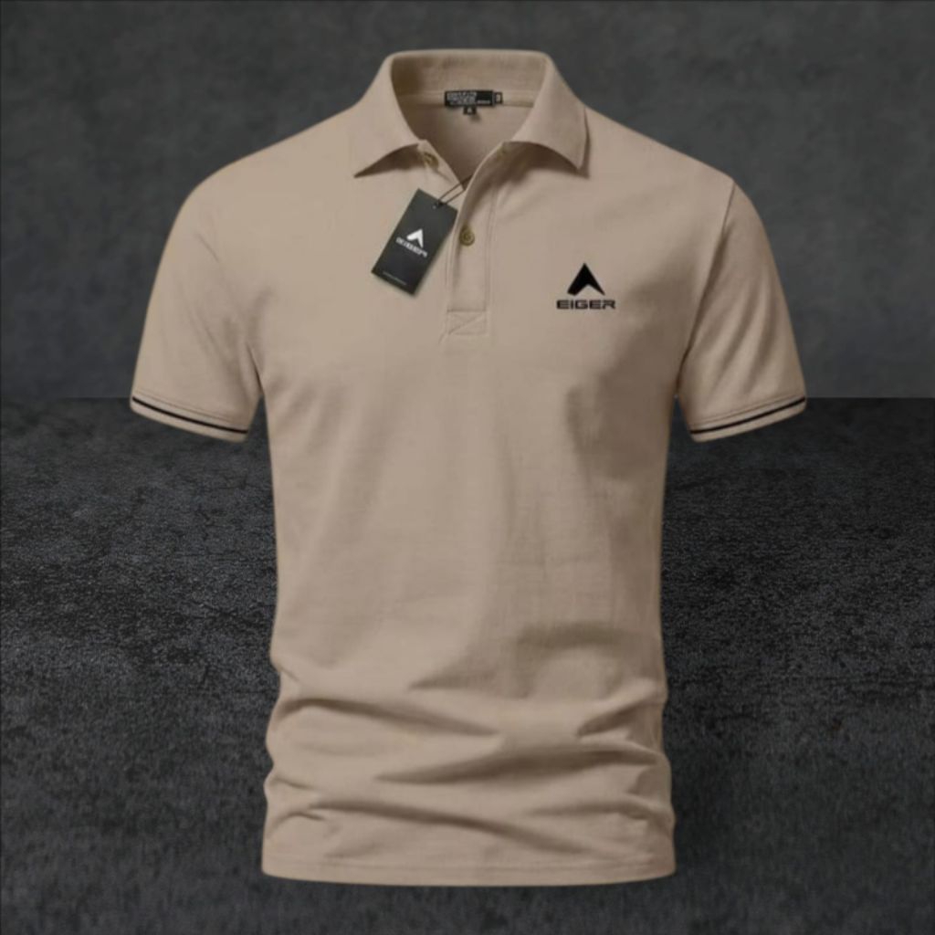 Kaos Polo Pria Eiger Premium Casual - Abu Tua / Dark Grey
​Eiger Polo Shirt Klasik Katun - Kaos Berk