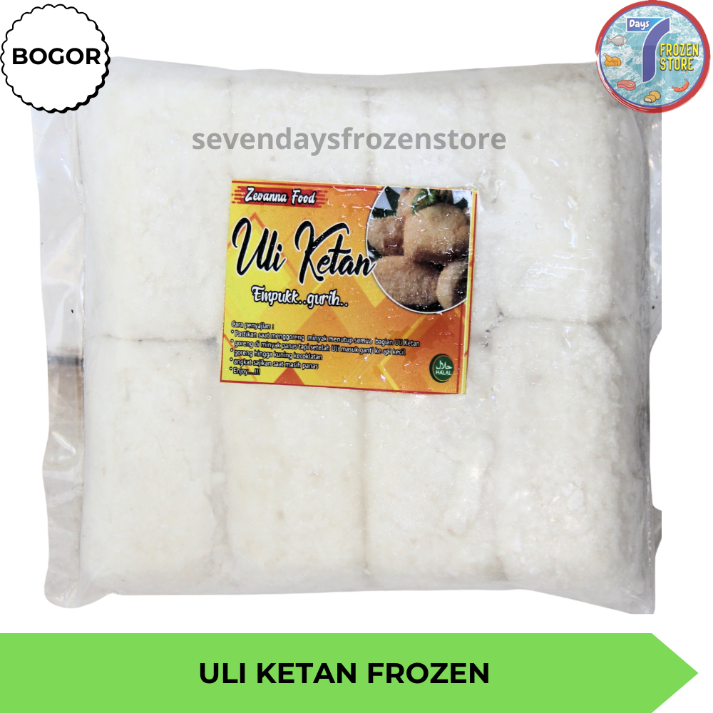 Uli Ketan Jadah Frozen Beku Halal Isi 8