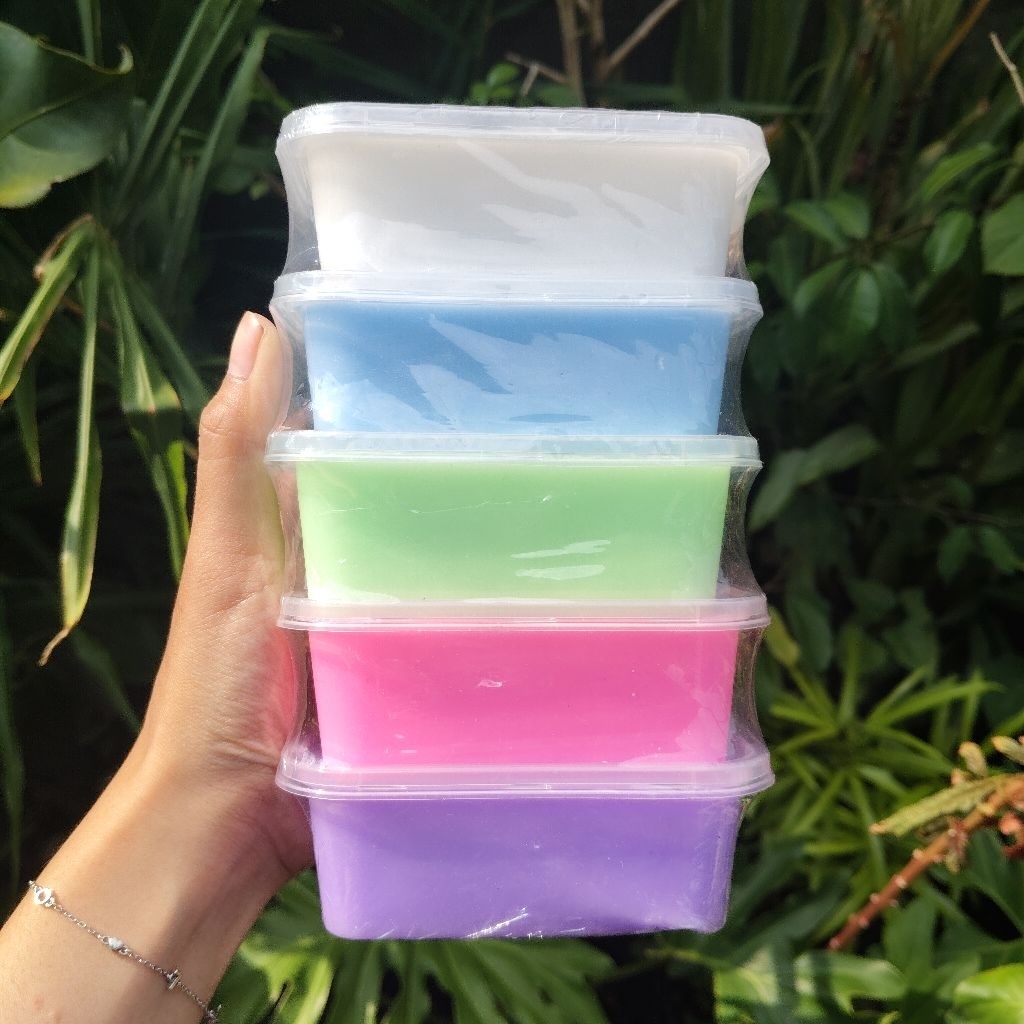 5pcs / 250cc / slime kotak besar / slime susu original / slime viral / mainan edukasi
