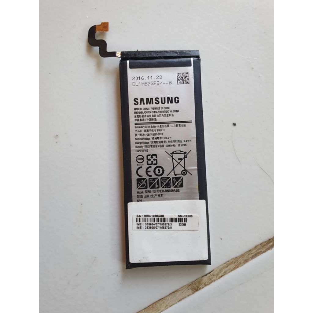 baterai ori samsung note 5