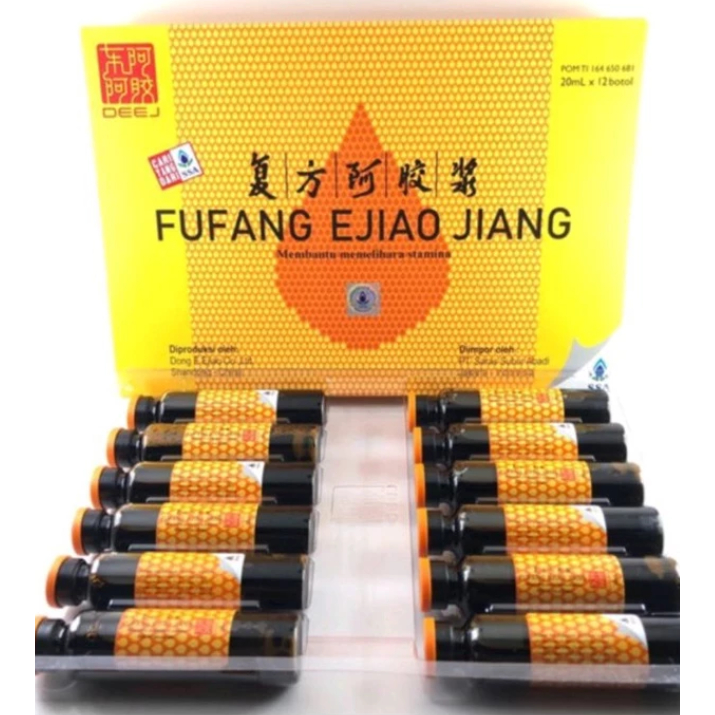 FUFANG E JIAO JIANG ORIGINAL 1 BOTOL 20ML 1 BOX ISI 12 BOTOL BPOM