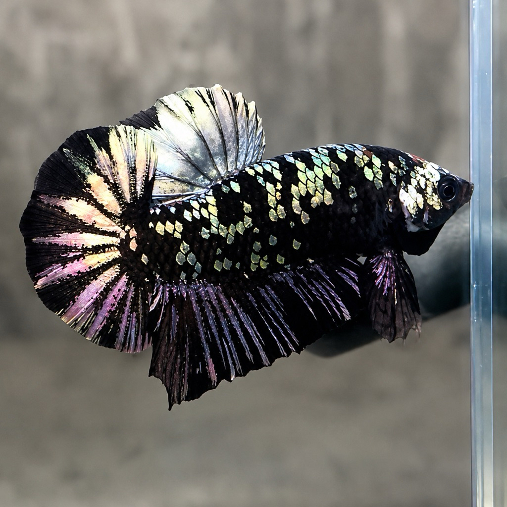 SEPASANG Ikan Cupang Avatar Gold Cooper Rintik - Garansi Hidup, Kualitas Terbaik, Siap Kawin