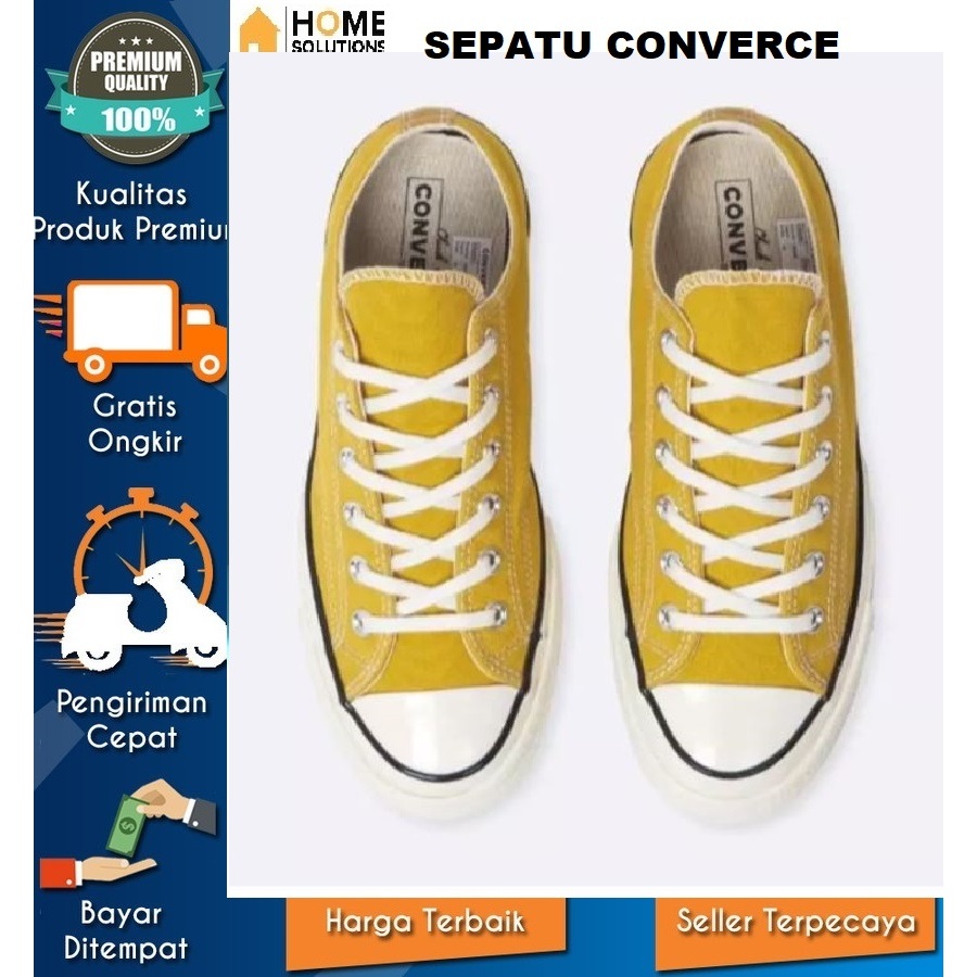 Jual Murah Salah Size Sepatu Converse Chuck 70 Sunflower White 162063C - Yellow