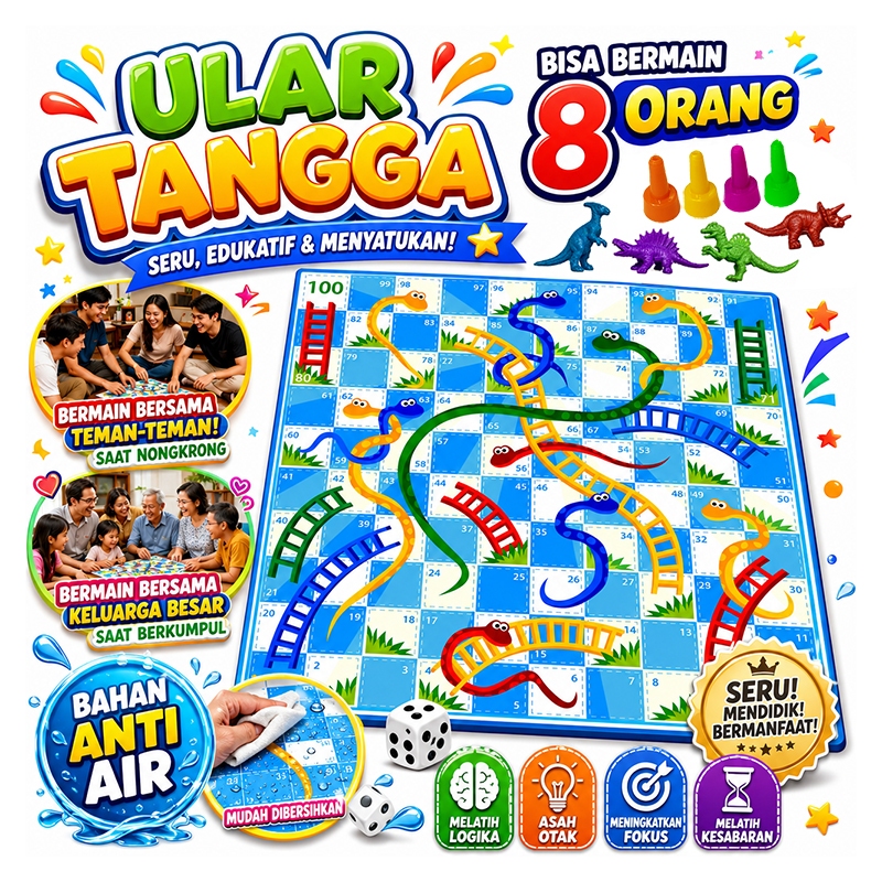 ULAR TANGGA 8 PION ANTI AIR