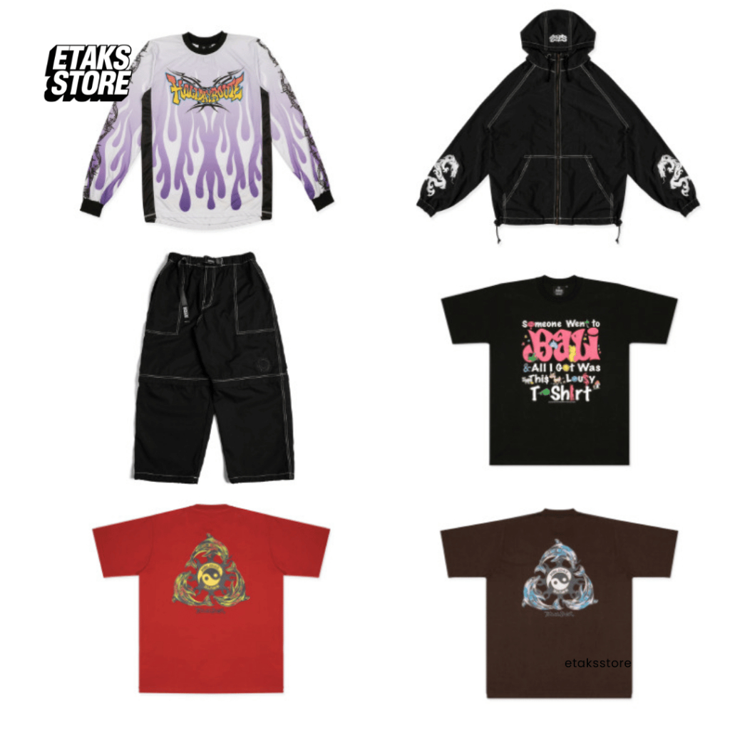 Jersey Kaos CelanaTelevisi Star x Holiday Route | Oversized Baggy