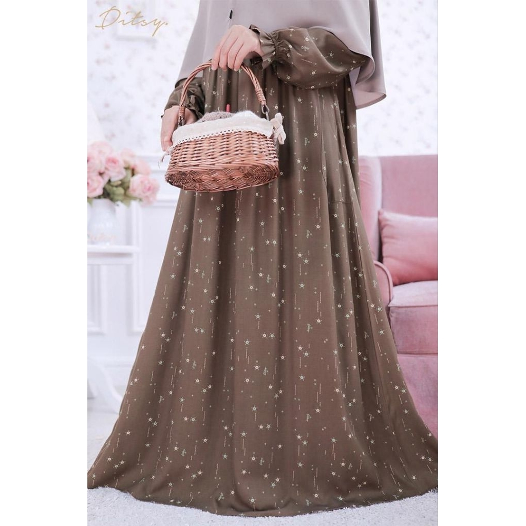 Mylan Brown (S, M, L, XL, XXXL) Nightgown Ditsy edisi Juli 2026
