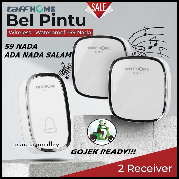 Bel Pintu Assalamualaikum Bel Rumah Assalamualaikum Wireless Doorbells Waterproof 59 Nada Bel Rumah 