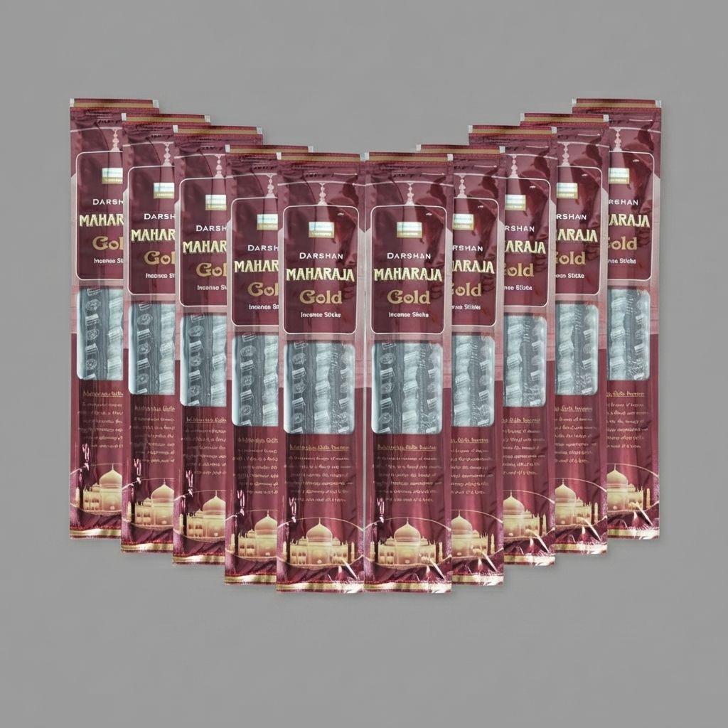 Dupa India (Aromaterapi) Red Bathi - Darshan Maharaja Gold